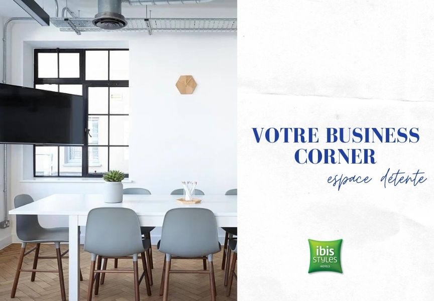 Business corner et espace détente - Hôtel Deauville